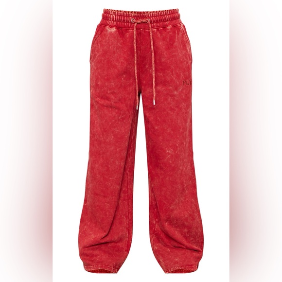 PLT Red Washed Sweat Set - Picture 3 of 3